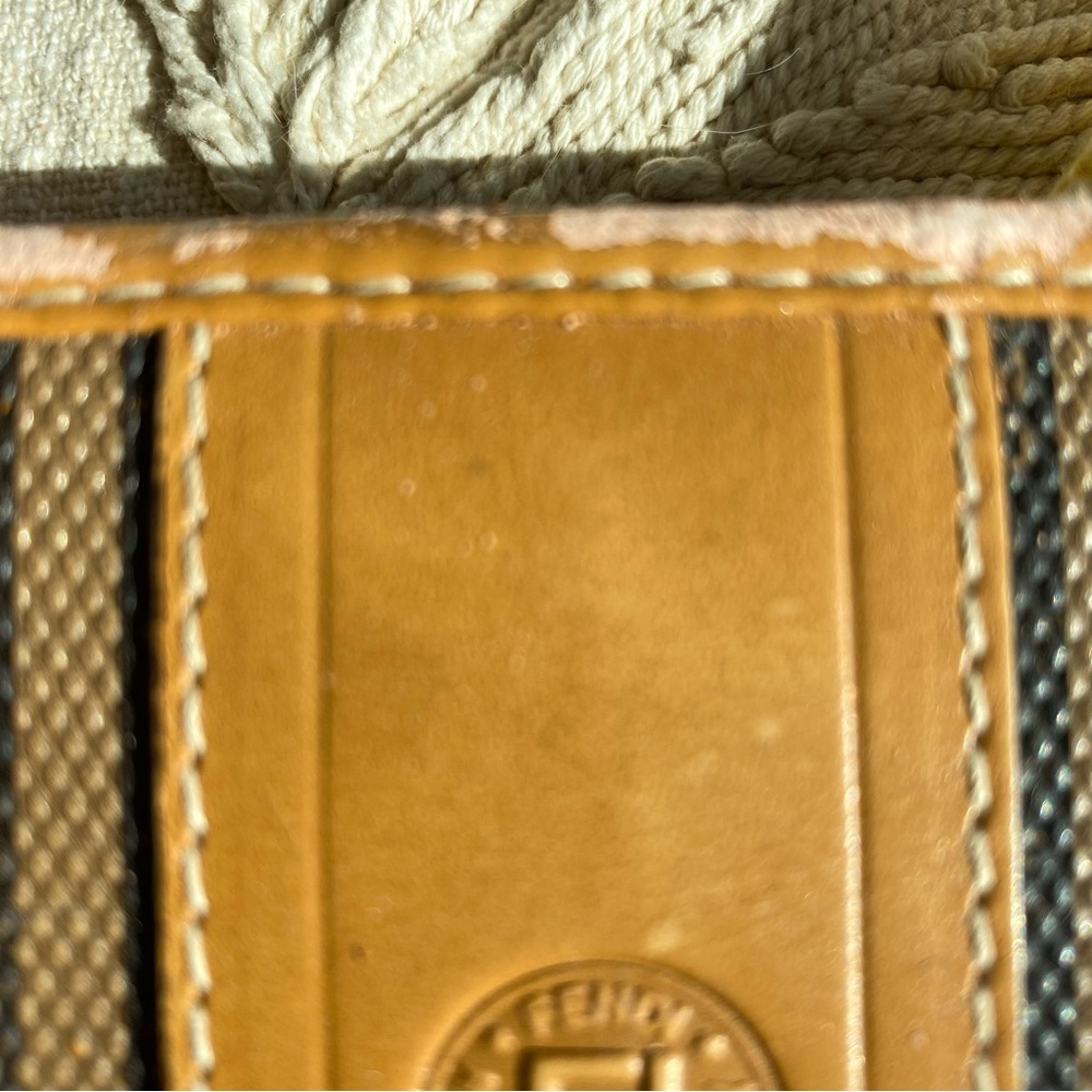 VINTAGE FENDI Striped Crossbody Bag 7”x9” With Dust Bag. FREE SHIPPING - Picture 5 of 16